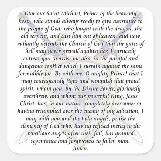 Sticker Carré Église Saint-Michael-Swords (Devant)