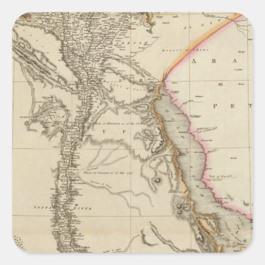 Sticker Carré Égypte 3 (Devant)