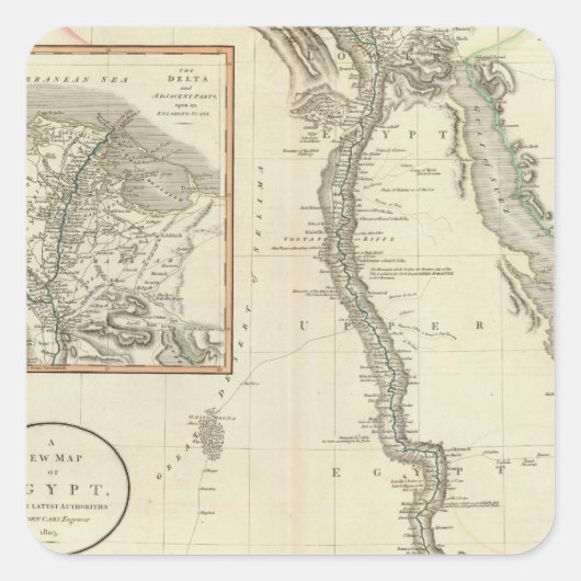 Sticker Carré Égypte 8 (Devant)