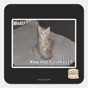 Sticker Carré Eh bien ?