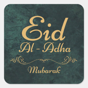 STICKER CARRÉ EID AL ADHA MUBARAK 2024