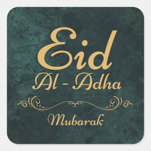STICKER CARRÉ EID AL ADHA MUBARAK 2025 (Devant)