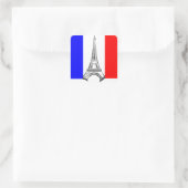 Sticker Carré eiffel français (Sac)