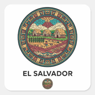 STICKER CARRÉ EL SALVADOR
