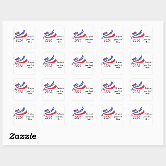 Sticker Carré Élection 2024 (Feuille)