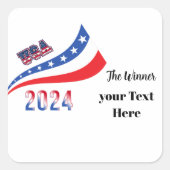 Sticker Carré Élection 2024 (Devant)