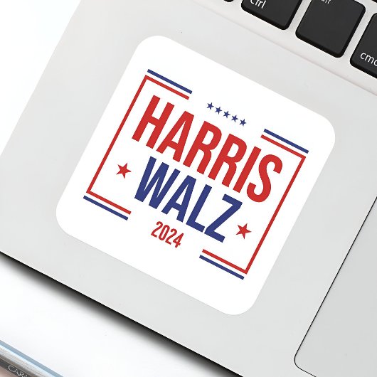 Sticker Carré Élection de la campagne Harris Walz