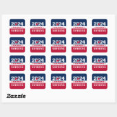 Sticker Carré Election présidentielle 2024 RED WAVE (Feuille)