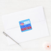 Sticker Carré Élection rétro Dukakis Bentsen 1988 (Enveloppe)