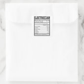 Sticker Carré Électricien (Sac)