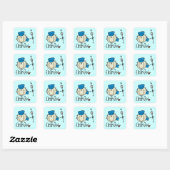 Sticker Carré Électricien (Feuille)