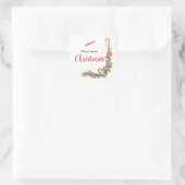 Sticker Carré Élégance menthe poivrée (Sac)