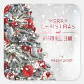 Sticker Carré Elegant Christmas Tree (Devant)