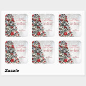 Sticker Carré Elegant Christmas Tree (Feuille)