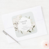 Sticker Carré Élégant floral bohème (Enveloppe)