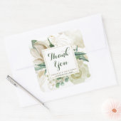 Sticker Carré Élégant Mariage de Merci de Creme (Enveloppe)