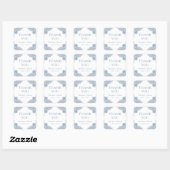 Sticker Carré Elégant Mariage en dentelle bleu bleu bleu bleu fl (Feuille)