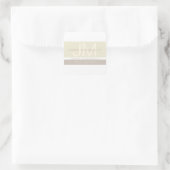 Sticker Carré Élégant minimaliste moderne | Taupe Tons Terre (Sac)