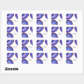 Sticker Carré Elégant moderne design violet agate pierre (Feuille)