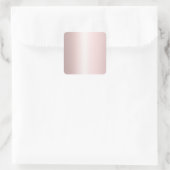 Sticker Carré Élégant Moderne Modèle Vierge Rose Gold (Sac)
