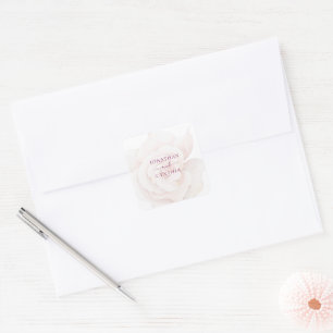 Sticker Carré Élégant rose rose rose rose rose rose Aquarelle Ma
