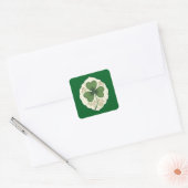 Sticker Carré Elegant Shamrock St Patrick’s Day - Autocolante (Enveloppe)