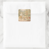 Sticker Carré Elegant Tea Time (Sac)