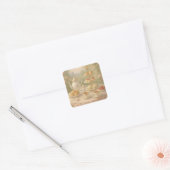 Sticker Carré Elegant Tea Time (Enveloppe)