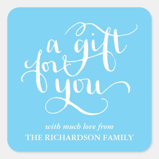 STICKER CARRÉ ÉLÉGANTE BALISERIE DE BALISES DE BALISES DE SCRIPT (Devant)