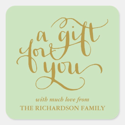 STICKER CARRÉ ÉLÉGANTE BALISERIE DE BALISES DE BALISES DE SCRIPT (Devant)