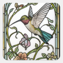 Élégante illustration de colibri botanique boho ch