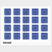Sticker Carré Élément de test (Feuille)