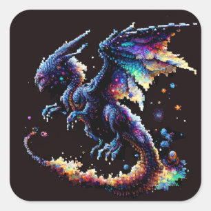 Sticker Carré élémentaire Dragon Air
