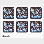 Sticker Carré élémentaire Dragon Air (Feuille)