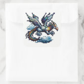 Sticker Carré élémentaire Dragon Air (Sac)