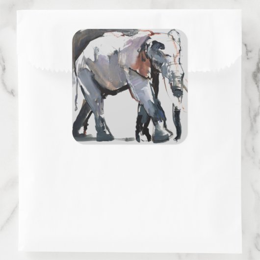 Sticker Carré Eléphant africain 2012 (Sac)