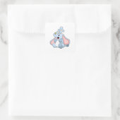 Sticker Carré Eléphant avec bulles d'eau (Sac)