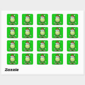 Sticker Carré Elf de tennis (Feuille)