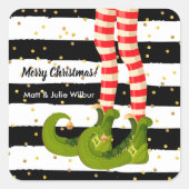 Sticker Carré Elf Legs Small (Devant)