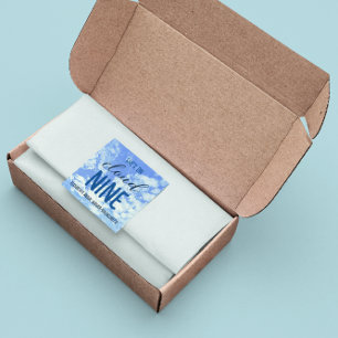 Sticker Carré Elle est au septième ciel ! Fête de mariage enterr