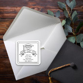 Sticker Carré Elle L'A Fait Casquette Grad Nom De Graduation | É