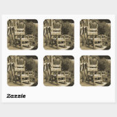 Sticker Carré Elle L'A Manquée (Feuille)