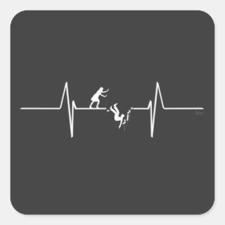 Sticker Carré Elle M'A Brisé Le Coeur