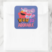 Sticker Carré Elmo & Abby | Wow tellement adorable (Sac)