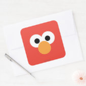 Sticker Carré Elmo Gros Visage (Enveloppe)