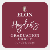 Sticker Carré Elon | Diplômé 20XX (Devant)
