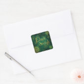 Sticker Carré Elven Stirigh – Sigils in Green (Enveloppe)