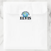 Sticker Carré Elvis le plus chaud du monde (Sac)