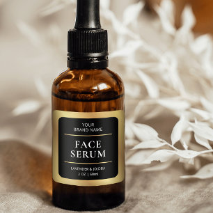 Sticker Carré Emballage de produits de soins de la peau moderne