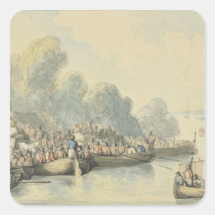 Sticker Carré Embarquement à Southampton le 20 juin après Lord